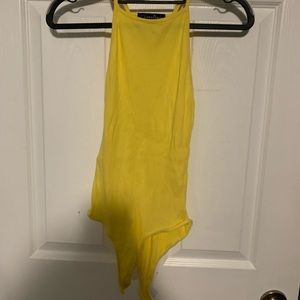 Yellow body suit